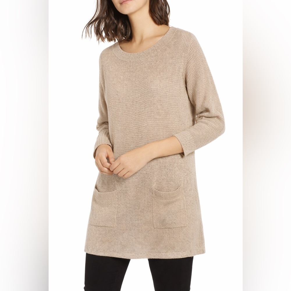 Club Monaco Women's Knit Cashmere Tunic Sweater Size Medium-Lg